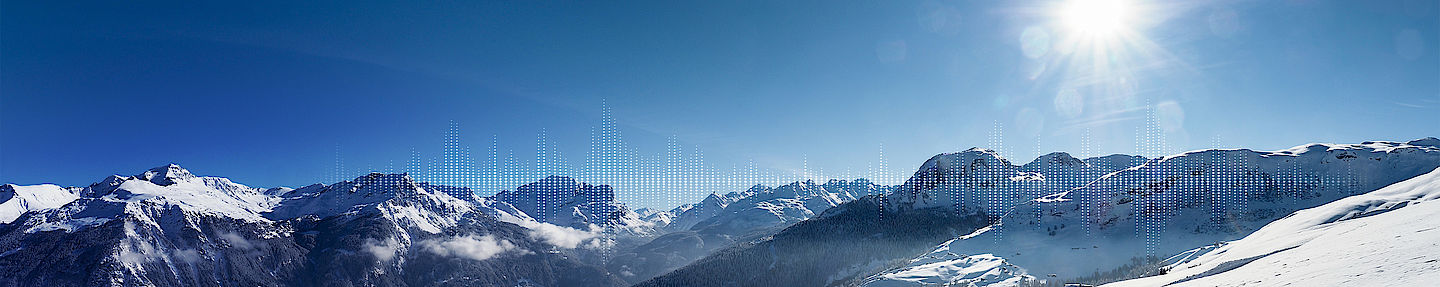 Landscape of mountains in winter - PLATH AG in Switzerland Bern. Beautiful landscape and Switzerland in winter with snow in the immediate vicinity of PLATH AG located in Bern.