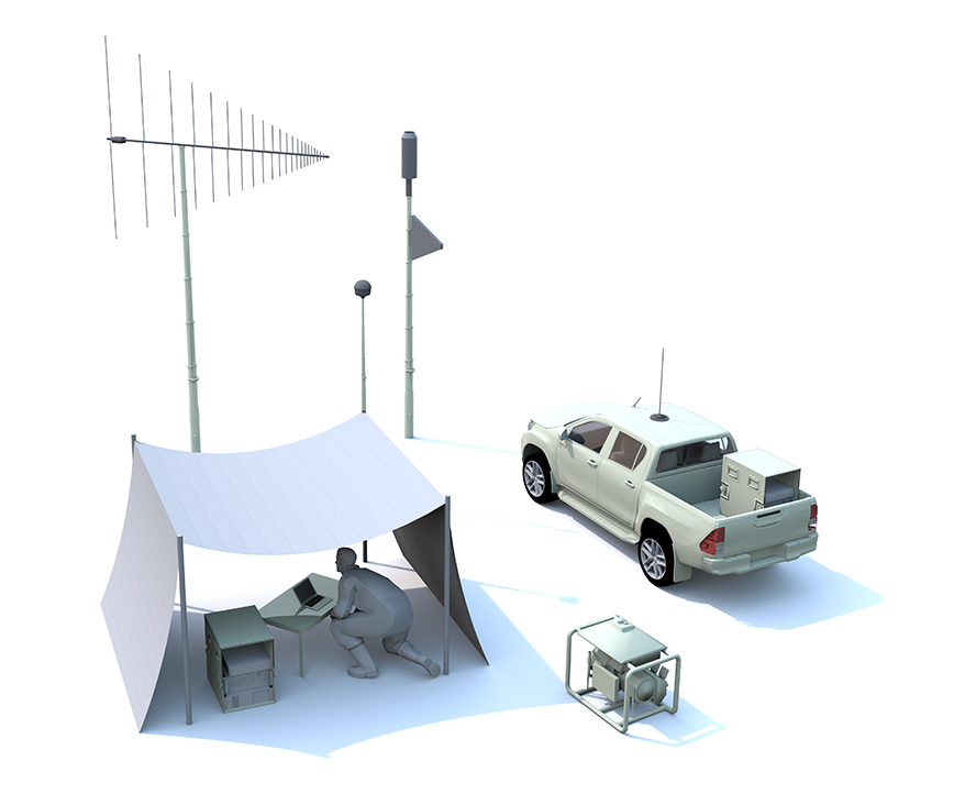 Jamming System MAN-TRANSPORTABLE AJS 2700C. AJS 2700C is a compact, quickly deployable and flexible jamming system for medium to high transmission power for the frequency range from 30 to 2700 MHz.